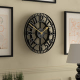 Newgate Warehouse Wall Clock - Black