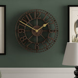 Newgate Warehouse Wall Clock - Mocha Brown