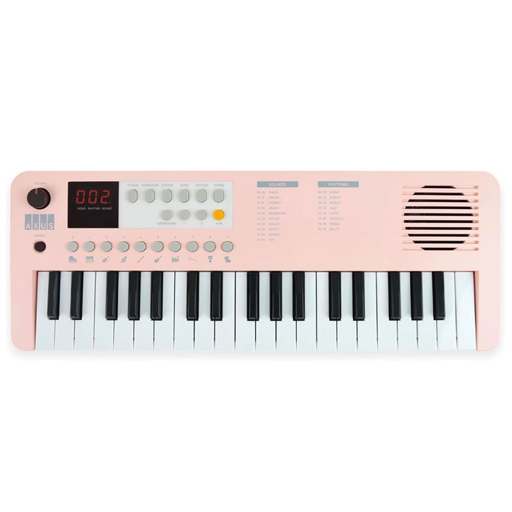 Axus 37 Key Mini Portable Keyboard - Pink