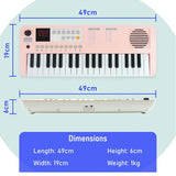 Axus 37 Key Mini Portable Keyboard - Pink