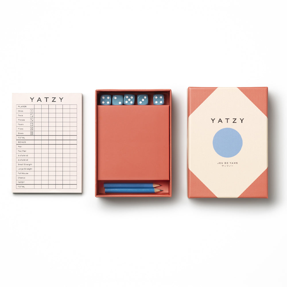 Printworks Play Yatzy Dice Game - Red/White