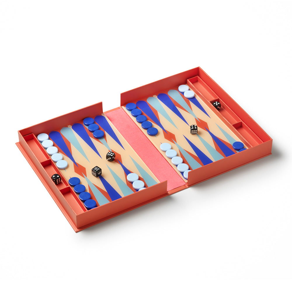 Printworks Classic Art of Backgammon Board Game - Red