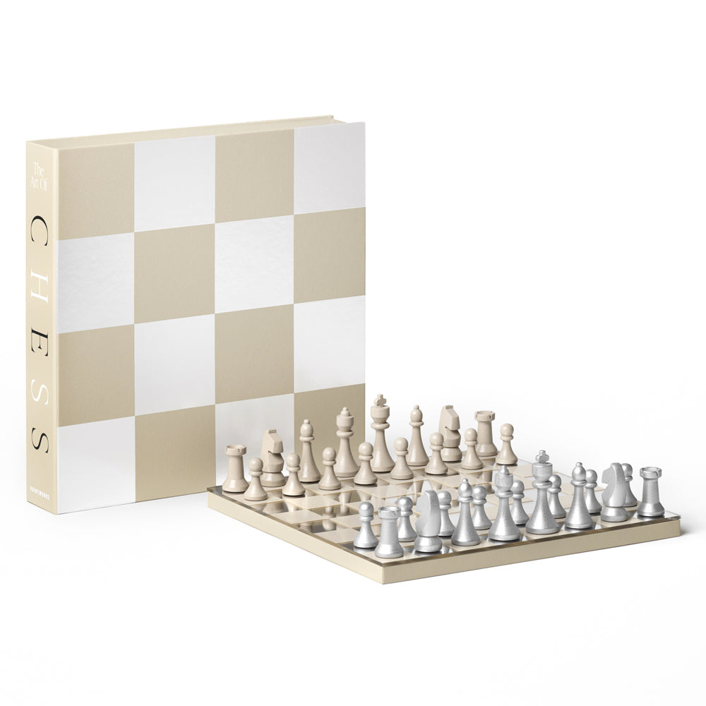 Printworks Classic Art of Chess Board Game - Mirror Edition (Coffee Table Set)