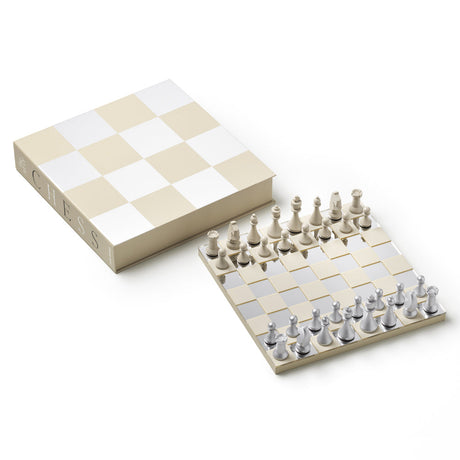 Printworks Classic Art of Chess Board Game - Mirror Edition (Coffee Table Set)