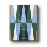 Printworks Lacquered Backgammon Board Game - Blue