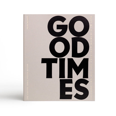 Printworks Good Times Photo Album - Grey (Coffee Table Keepsake Gift)