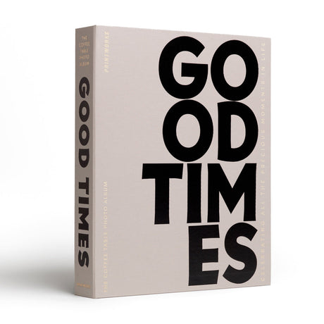 Printworks Good Times Photo Album - Grey (Coffee Table Keepsake Gift)