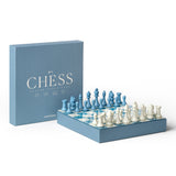 Printworks Classic Chess Board Game - Dusty Blue (Coffee Table Set)
