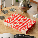 Printworks Classic Art of Backgammon Board Game - Red Cream