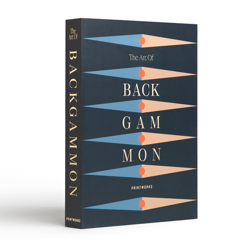 Printworks Classic Art of Backgammon Board Game - Anthracite Grey