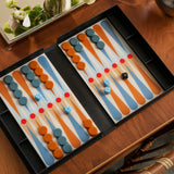 Printworks Classic Art of Backgammon Board Game - Anthracite Grey