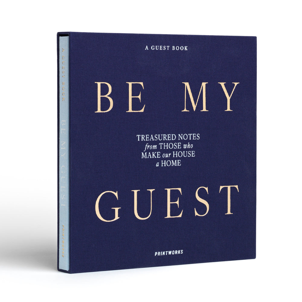 Printworks Guest Book - Be My Guest - Blue