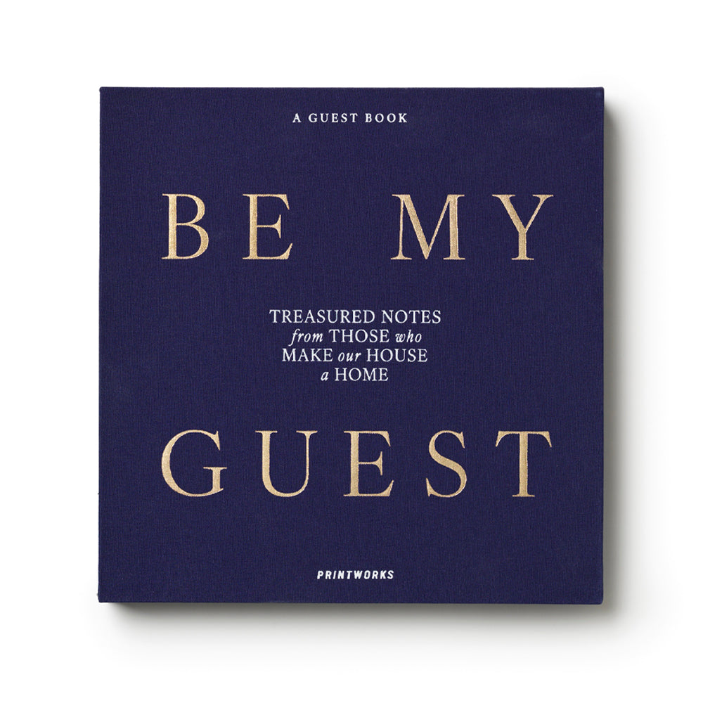 Printworks Guest Book - Be My Guest - Blue