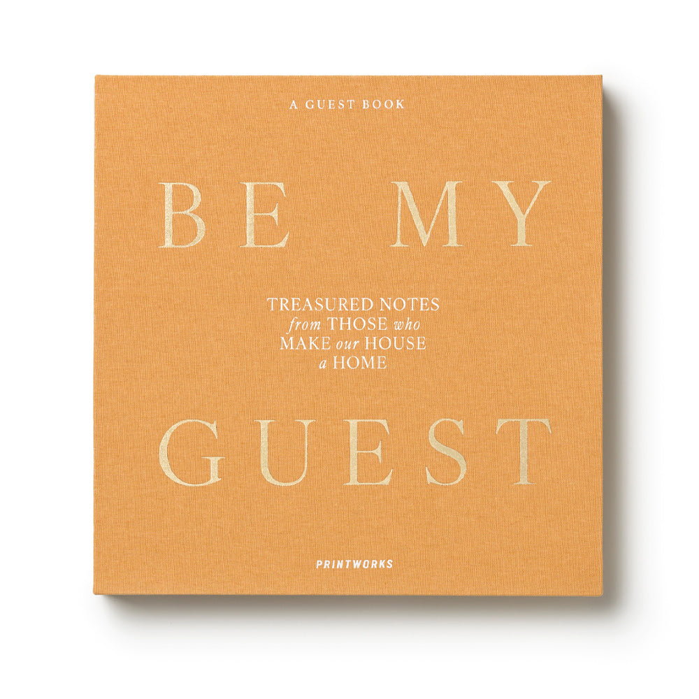 Printworks Guest Book - Be My Guest - Beige Yellow