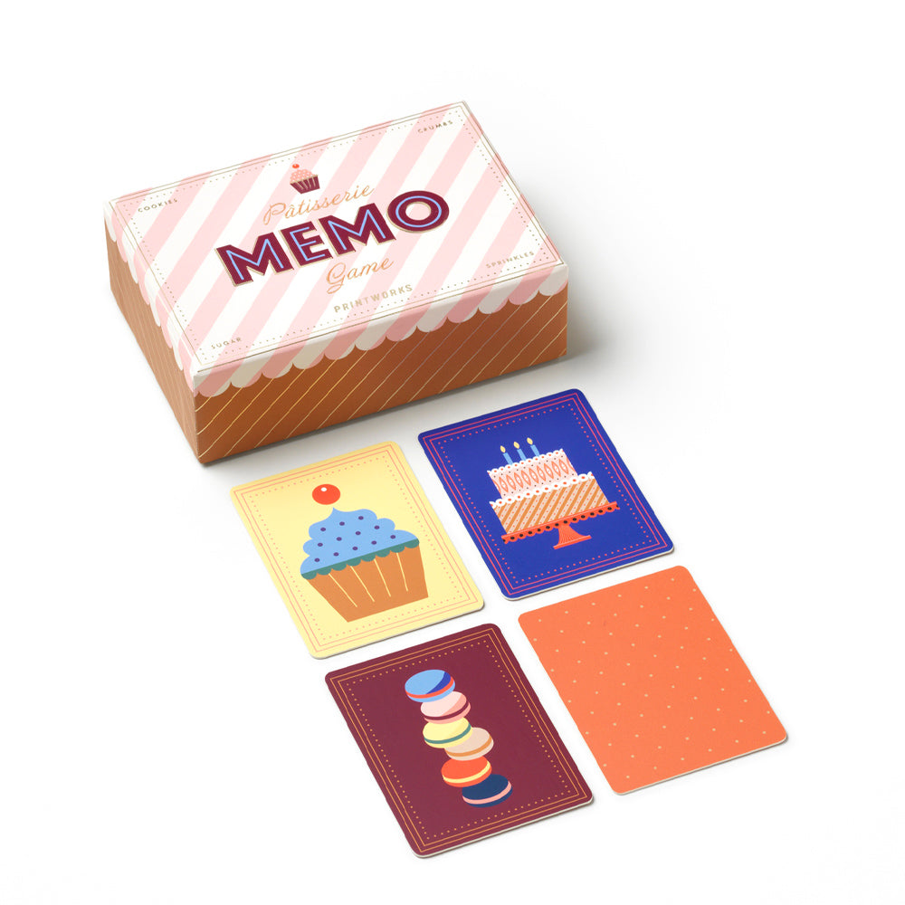 Printworks Patisserie Memo Game - Memory Matching Card Game (Educational Family Fun)