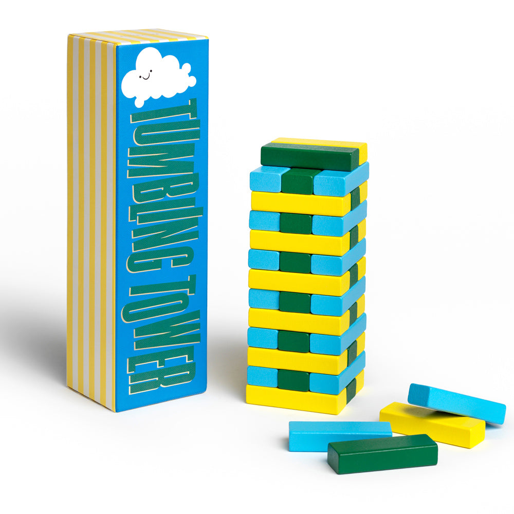 Printworks Junior Tumbling Tower - Childrens Stacking Game (Kids Family Night)