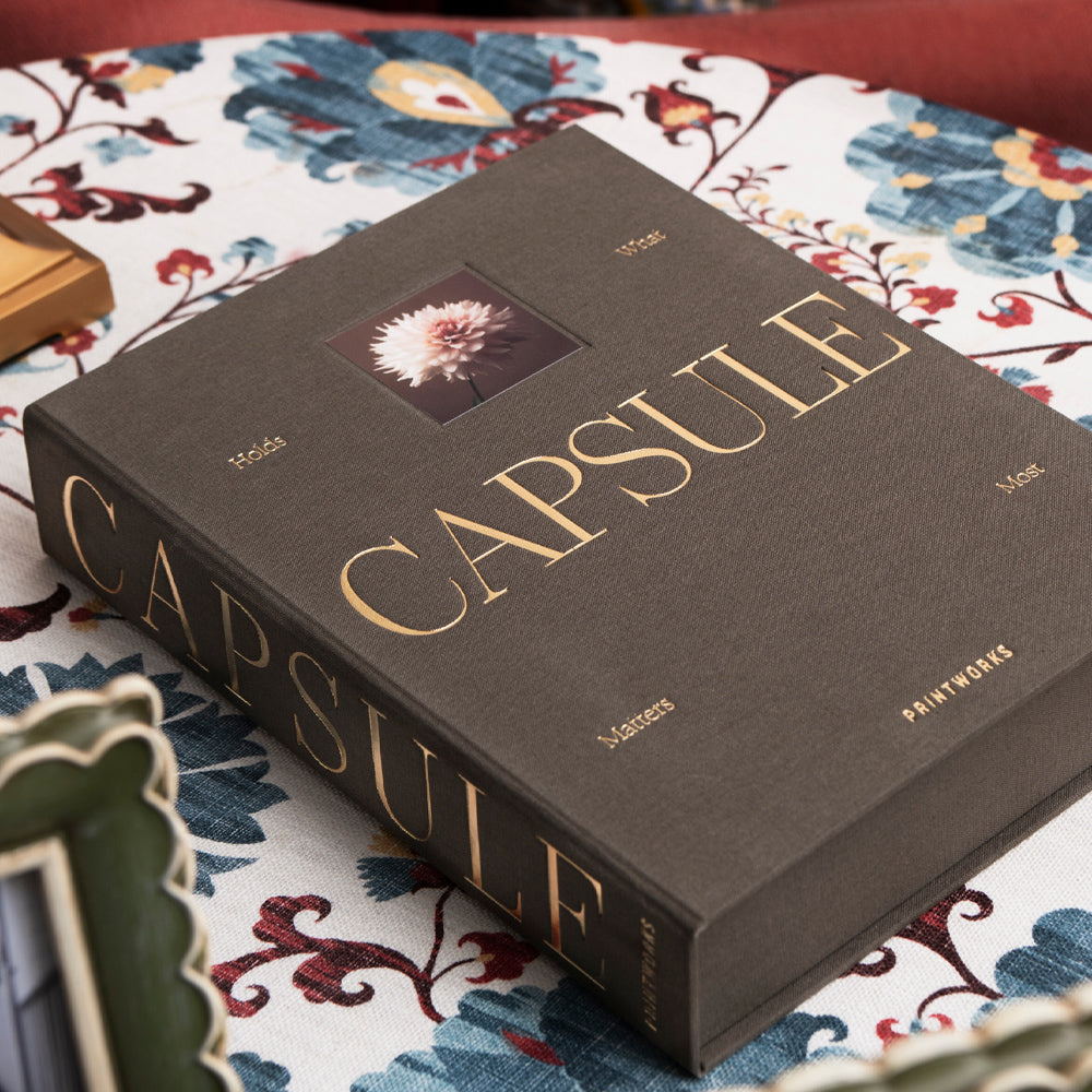 Printworks Capsule Medium Storage Box - Book Style Shelf Décor (Home Organiser)