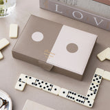 Printworks Reverra Dominoes Board Game - Designer Edition (Coffee Table Set)