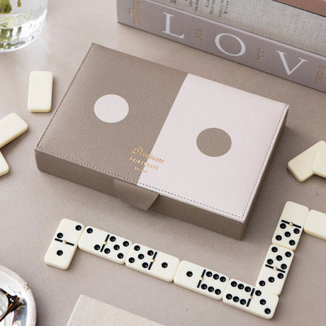 Printworks Reverra Dominoes Board Game - Designer Edition (Coffee Table Set)