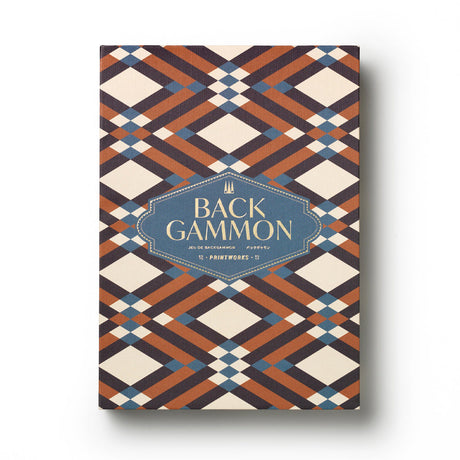 Printworks Bazaar Backgammon Board Game - Moroccan Design (Coffee Table Set)