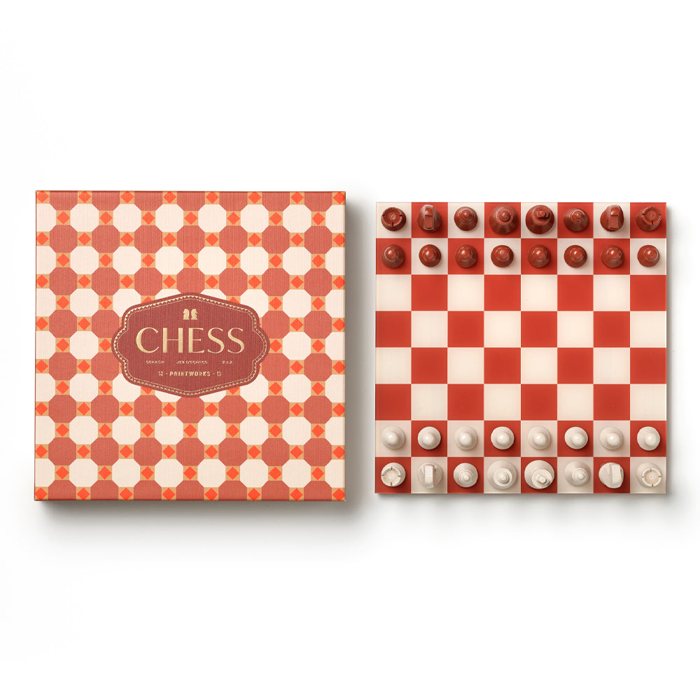 Printworks Bazaar Chess Board Game - Moroccan Design (Coffee Table Set)
