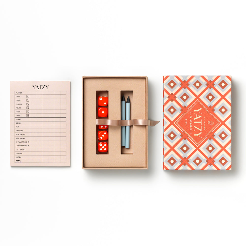 Printworks Bazaar Yatzy Dice Game - Moroccan Design (Coffee Table Set)