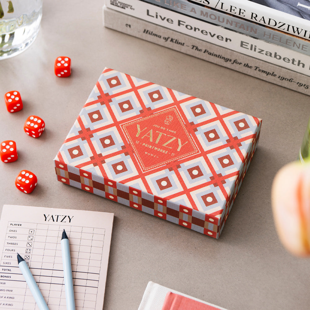 Printworks Bazaar Yatzy Dice Game - Moroccan Design (Coffee Table Set)