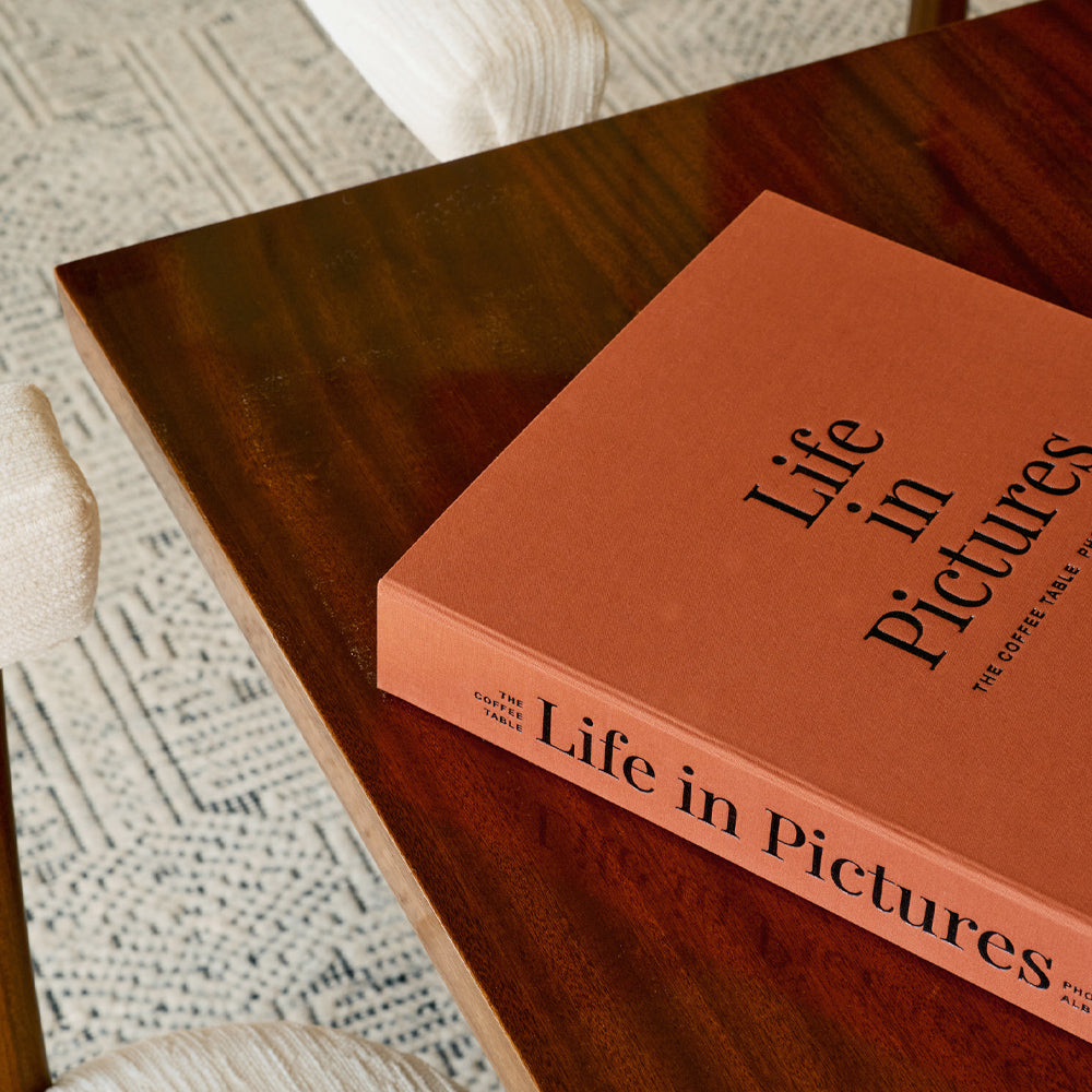 Printworks Life In Pictures Photo Album - Orange (Coffee Table Keepsake Gift)