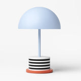 Printworks Riviera Portable LED Table Lamp - Stripes (Rechargeable Cordless Bedside Light)