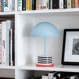 Printworks Riviera Portable LED Table Lamp - Stripes (Rechargeable Cordless Bedside Light)