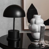 Printworks Riviera Portable LED Table Lamp - Black (Rechargeable Cordless Bedside Light)