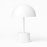 Printworks Riviera Portable LED Table Lamp - White (Rechargeable Cordless Bedside Light)