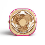 Printworks Fantastic Table Fan - Cerise (Rechargeable Cordless Desk Fan)