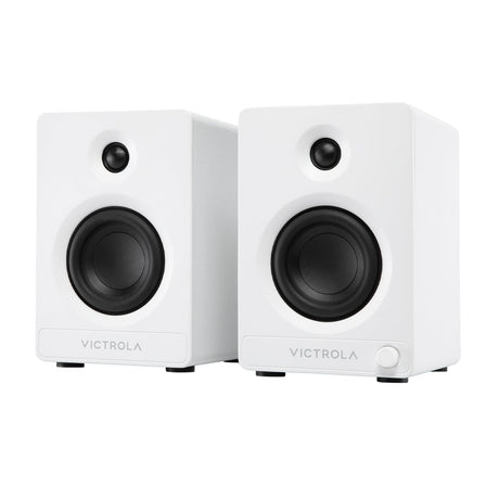 Victrola Tempo Bookshelf Speakers - White