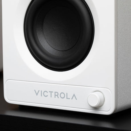 Victrola Tempo Bookshelf Speakers - White