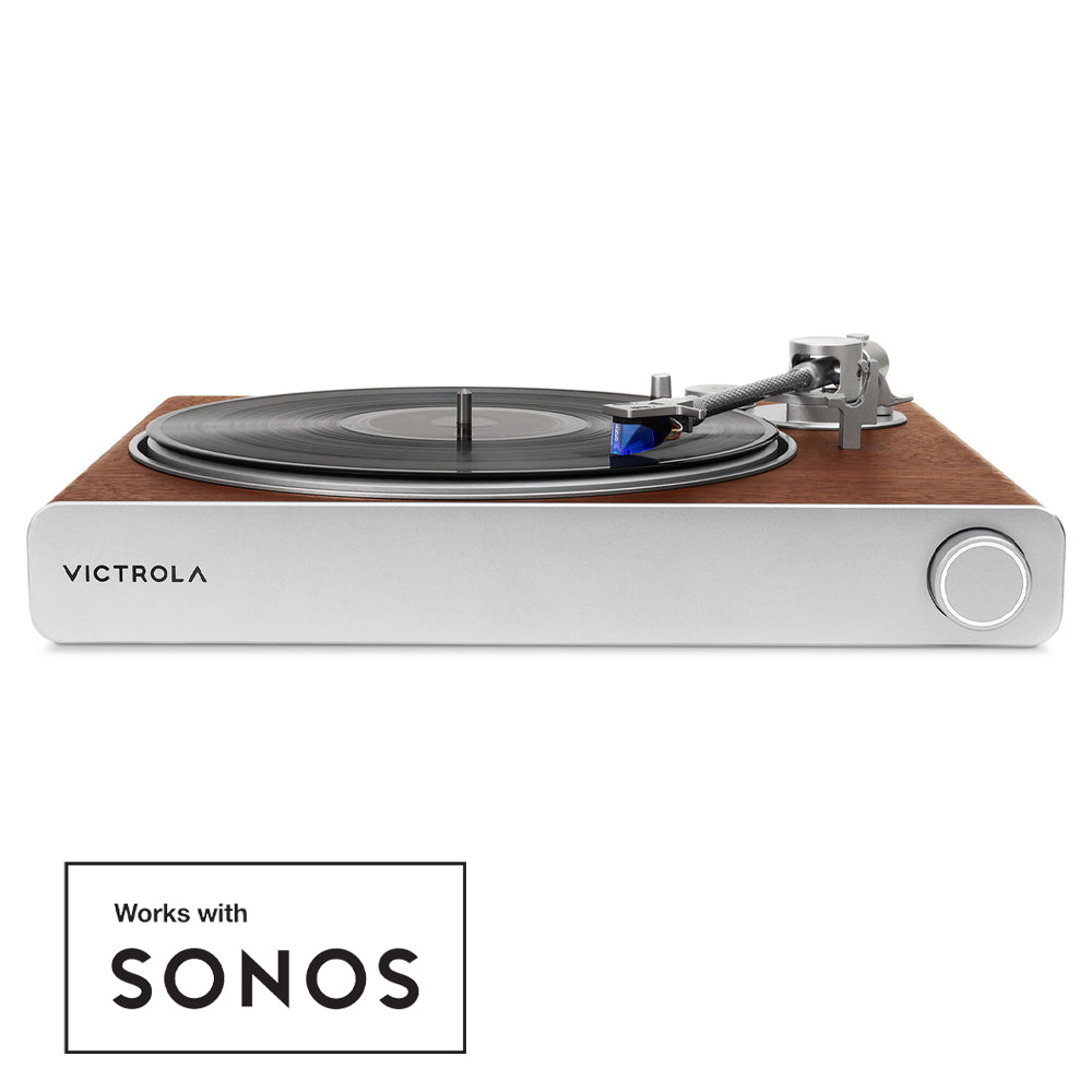 Victrola Stream Sapphire Wi-Fi & Bluetooth Turntable - Walnut