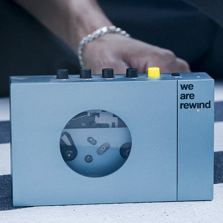 We Are Rewind Portable Cassette Player & Recorder - Kurt, Blue