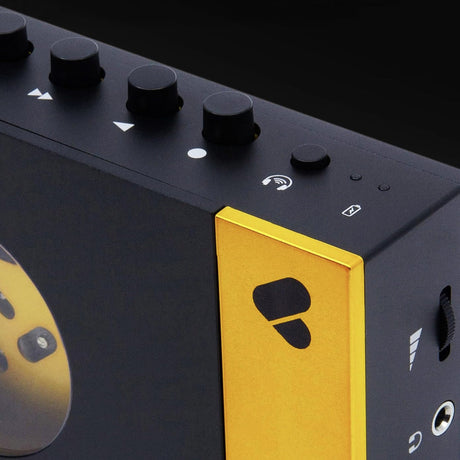 We Are Rewind Portable Cassette Player & Recorder - Amy, Black & Yellow