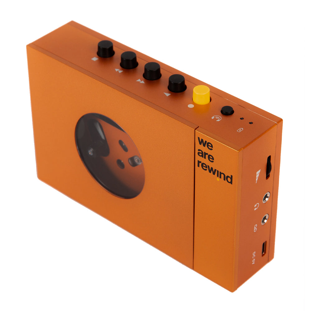 We Are Rewind Portable Cassette Player & Recorder - Serge, Orange