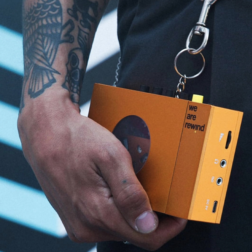 We Are Rewind Portable Cassette Player & Recorder - Serge, Orange