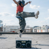 We Are Rewind Getto Blaster Cassette Player & Recorder - Curtis, Black