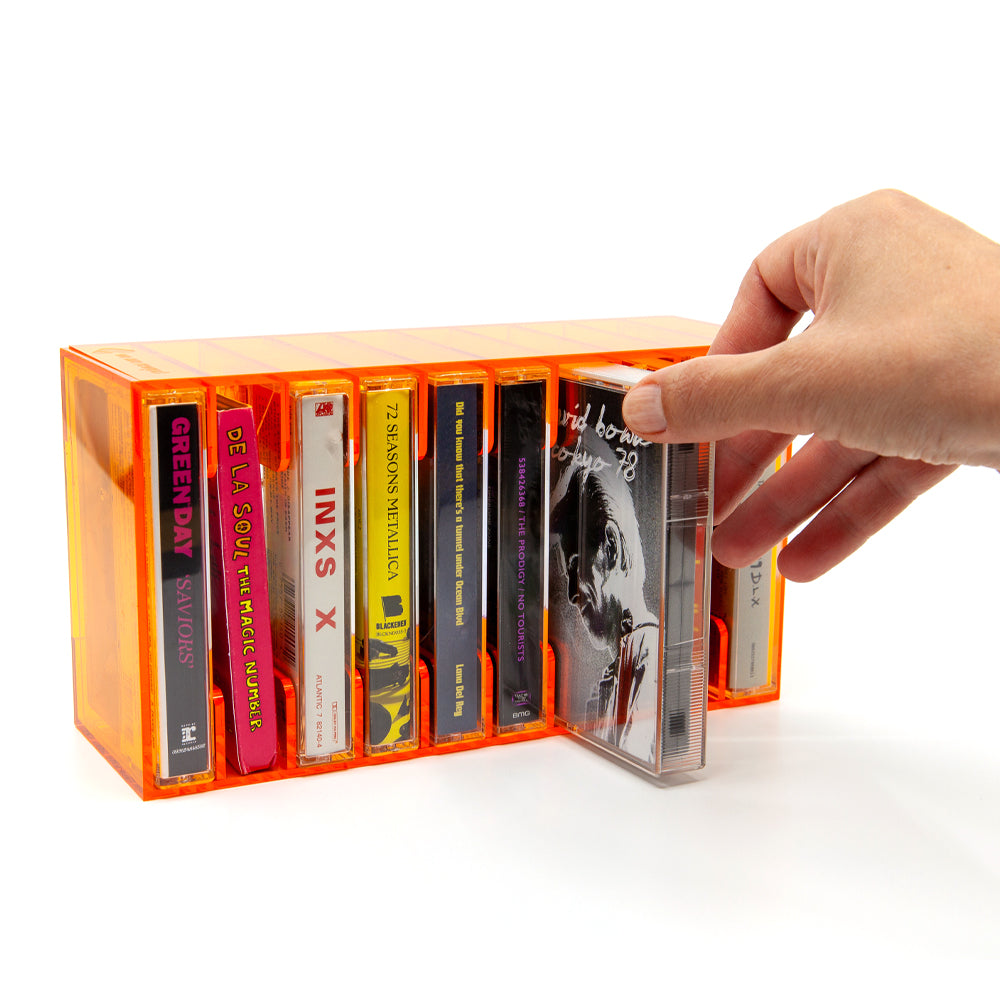 We Are Rewind Tape Storage Rack - Orange