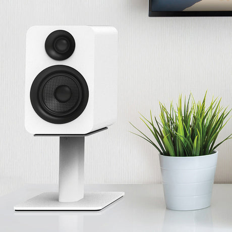 Kanto YU Passive 4" Speakers - White, Pair (with 1" Silk Dome Tweeter and 4" Kevlar Woofer)