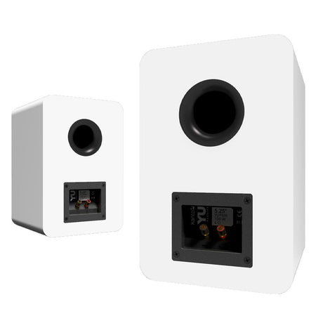 Kanto YU Passive 5.25" Speakers - White, Pair (with 1" Silk Dome Tweeter and 5.25" Kevlar Woofer)
