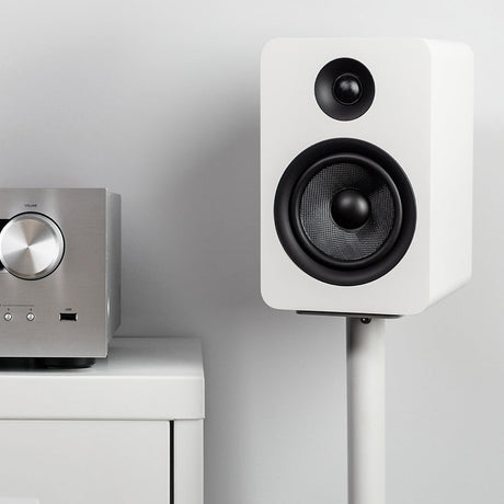 Kanto YU Passive 5.25" Speakers - White, Pair (with 1" Silk Dome Tweeter and 5.25" Kevlar Woofer)