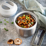 Monbento Mb Element Insulated Bento Box - Metallic Silver