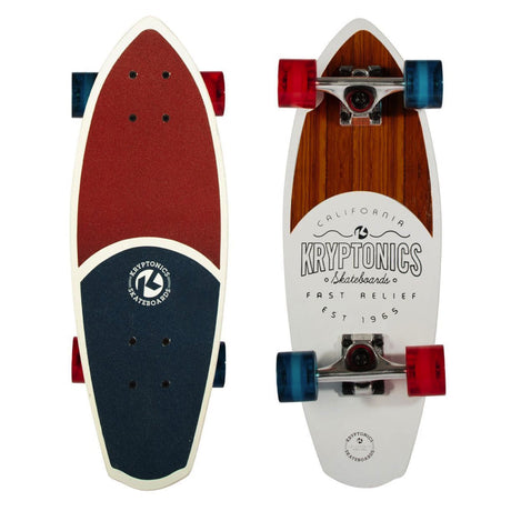 Bravo Sports Kryptonics KR23 Min Fat Cruiser Skateboard - Liberty Blue