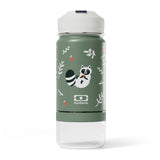 Monbento Twisty Kids Water Bottle with Snack Container - Raccoon