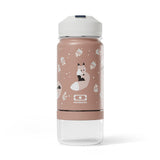 Monbento Twisty Kids Water Bottle with Snack Container - Fox