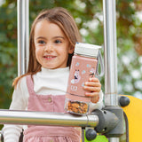 Monbento Twisty Kids Water Bottle with Snack Container - Fox